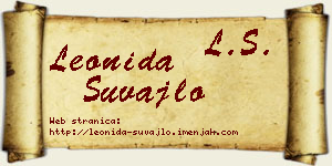 Leonida Šuvajlo vizit kartica